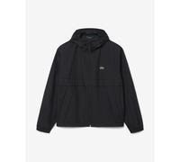 Lacoste Water-Repellent Lightweight Packable Hooded Jacket Black - S