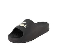 Women's Lacoste Women's Croco Black Serve Slides - Size: 4 juniors