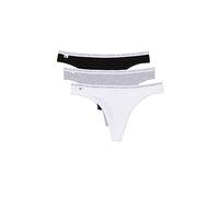 Lacoste Women's 8F1341 G-String Panties, NOIR/BLANC-ARGENT CHINE,