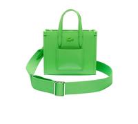 Lacoste Womens Chantaco Leather Tote Bag - Green - One Size - Green - 100% Mixed