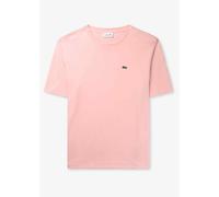 LACOSTE Womens Classic Mini Croc Logo T Shirt In Pink Size: 6, Colour: Pink Fabric