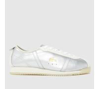 Lacoste Women's Club Low Trainers in Silver, Metallic, Leather, Size: 4 UK 4 (EU 37)