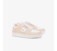 Lacoste Womens Court Cage Trainers in Pink white - Pink & White Textile - Size UK 3.5