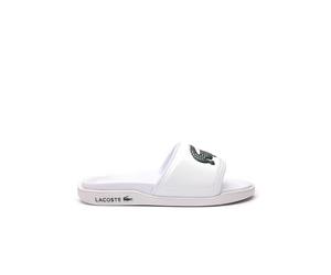 Lacoste Women's Croco DUALISTE 0922 2 CFA Sneakers, Wht/Dk Grn, 2.5 UK
