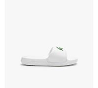 Lacoste Women's Croco Slides, White Green, 6.5 UK