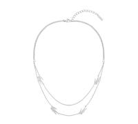 Lacoste Women's CROCODILE Collection Pendant Necklace available in silver, yellow gold or carnation gold