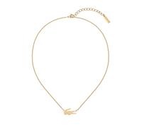 Lacoste Women's CROCODILE Collection Pendant Necklace available in silver, yellow gold or carnation gold