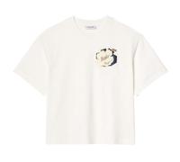 Lacoste Women's Flower Cotton Oversized T-Shirt - White - 10 UK - White