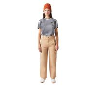 Lacoste Womens High Waist Wide Leg Pants Beige XS