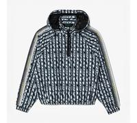 Lacoste Womens Hooded Oversized Track Jacket - Black - 16 UK - Black - 100% Polyester