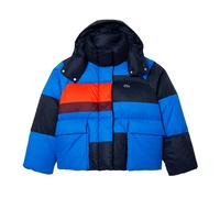 Lacoste Womens Hooded Removable Oversized Puffer Jacket - Navy - 8 UK - Navy - 100% Mixed