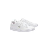 Lacoste Women's Hydez Leather Sneaker, White/Gold, 7 UK
