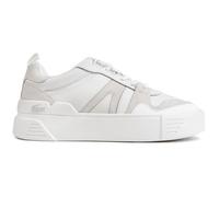 Lacoste Womens L002 Trainers - White Leather - Size UK 4
