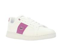 (4 UK, White/Purple) Lacoste Womens/Ladies Carnaby Pro Leather Trainers