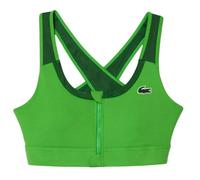 Lacoste Womens/Ladies Colour Block Stretch Zipped Sport Bralette - Green - Green - S