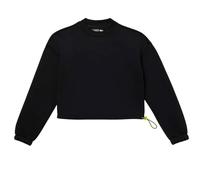(6 UK, Black) Lacoste Womens/Ladies Drawstring Loose Fit Sweatshirt