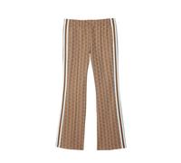 Lacoste Womens/Ladies Monogram Flared Jogging Bottoms - Beige - 12 UK - Beige - 100% Mixed