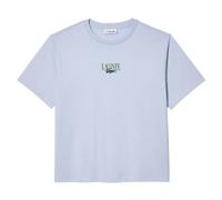 Lacoste Womens/Ladies Printed Cotton Relaxed Fit T-Shirt - Blue - Blue - 14 UK