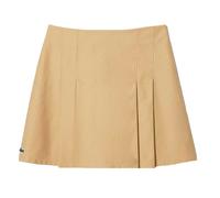 (12 UK, Beige) Lacoste Womens/Ladies Short Cotton Pleated Skirt