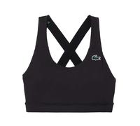 Lacoste Womens/Ladies Stretch Breathable Sport Bralette - Black - L - Black - 82% Polyester/18% Elastane