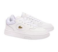 Lacoste Womens Lineset Stealth Pack Sneakers - White Leather - Size UK 4