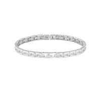 Lacoste Women's METROPOLE Collection Link Bracelet in Stainless Steel with Etched Petit Piqué - 2040466
