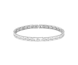Lacoste Women's METROPOLE Collection Link Bracelet in Stainless Steel with Etched Petit Piqué - 2040466