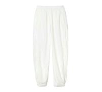 Lacoste Women's Nylon Wide Leg Jogging Bottoms - White - White - 12 UK L