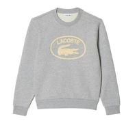 Lacoste Women's Organic Cotton Fleece Loose Sweatshirt - Grey - Grey - 8 UK