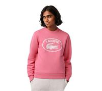 Lacoste Women's Organic Cotton Fleece Loose Sweatshirt - Pink - Pink - 14 UK