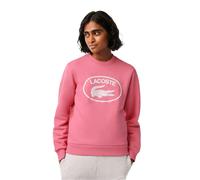 Lacoste Women's Organic Cotton Fleece Loose Sweatshirt - Pink - Pink - 4 UK