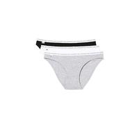 Lacoste Womens Pack Briefs Black/Grey M