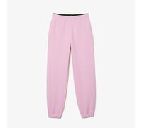 Lacoste Womens Piqué Sweatpants in Pink Cotton - Size 12 UK