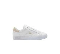 Lacoste Womens Powercourt 2.0 Leather Trainers - White - 4 UK - White - 100% Mixed