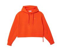 Lacoste Women's Short Cut Cotton Hoodie - Orange - Orange - 10 UK
