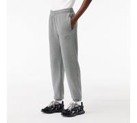 Lacoste Womens Straight Leg Embroidered Sweatpants in Grey Cotton - Size 18 UK