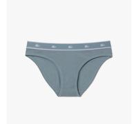 Lacoste Womens Stretch Cotton Briefs in Silver - Size Large