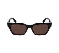 Lacoste Women's Sunglasses L6002S - Black with Solid Brown Lens