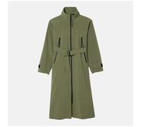Lacoste Womens Water Repellent Oversized Jacket - Khaki - 6 UK - Khaki - 88% Polyester/12% Elastane