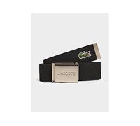 Engraved Buckle Woven Belt Black S