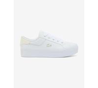 Lacoste Ziane Platform Shoes White Yellow Women - 36