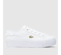 Lacoste Ziane Platform Trainers in White UK 7 (EU 40½)