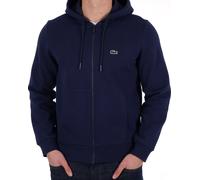 Lacoste Mens Fleece Hoodie Zip Up Organic Cotton Long Sleeve Hooded Top Winter
