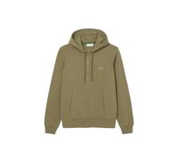 Lacoste Zip-Up Fleece Hoodie, Men's, M, Medium, Khaki Green, Embroidered Logo, Organic Cotton, Recycled Polyester, SH9626
