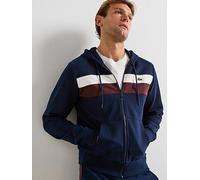 Lacoste Zipped Colour Block Hoodie - Navy, Navy, Size S, Men Navy
