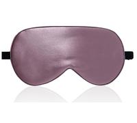 LaCourse 100% Grade 6A Mulberry Silk Sleep Eye Mask for Sleeping - Dual-Sided Natural Silk, Adjustable Strap, Breathable & Ultra-Soft, Gentle on Skin, Grey-Purple
