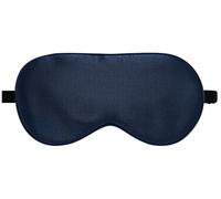 LaCourse 100% Grade 6A Mulberry Silk Sleep Eye Mask for Sleeping - Dual-Sided Natural Silk, Adjustable Strap, Breathable & Ultra-Soft, Gentle on Skin, Navy Blue