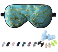 LaCourse 100% Grade 6A Mulberry Silk Sleep Eye Mask for Sleeping - Dual-Sided Natural Silk, Adjustable Strap, Breathable & Ultra-Soft, Gentle on Skin, Flower
