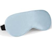 LaCourse 100% Grade 6A Mulberry Silk Sleep Eye Mask for Sleeping - Dual-Sided Natural Silk, Adjustable Strap, Breathable & Ultra-Soft, Gentle on Skin, Kids' Blue