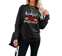 LACOZY Halloween Sweatshirts for Women Oversized Halloweentown University Sweater Spooky Season Fall Pullover Sweatshirt Black 2XL
